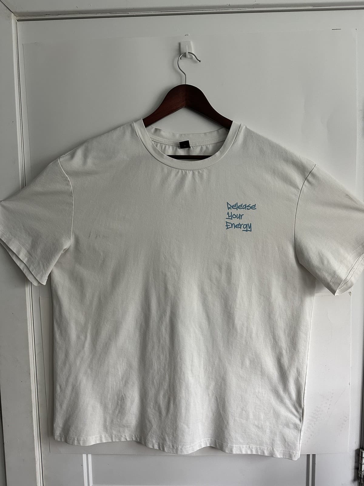 T-shirt en coton avant repassage