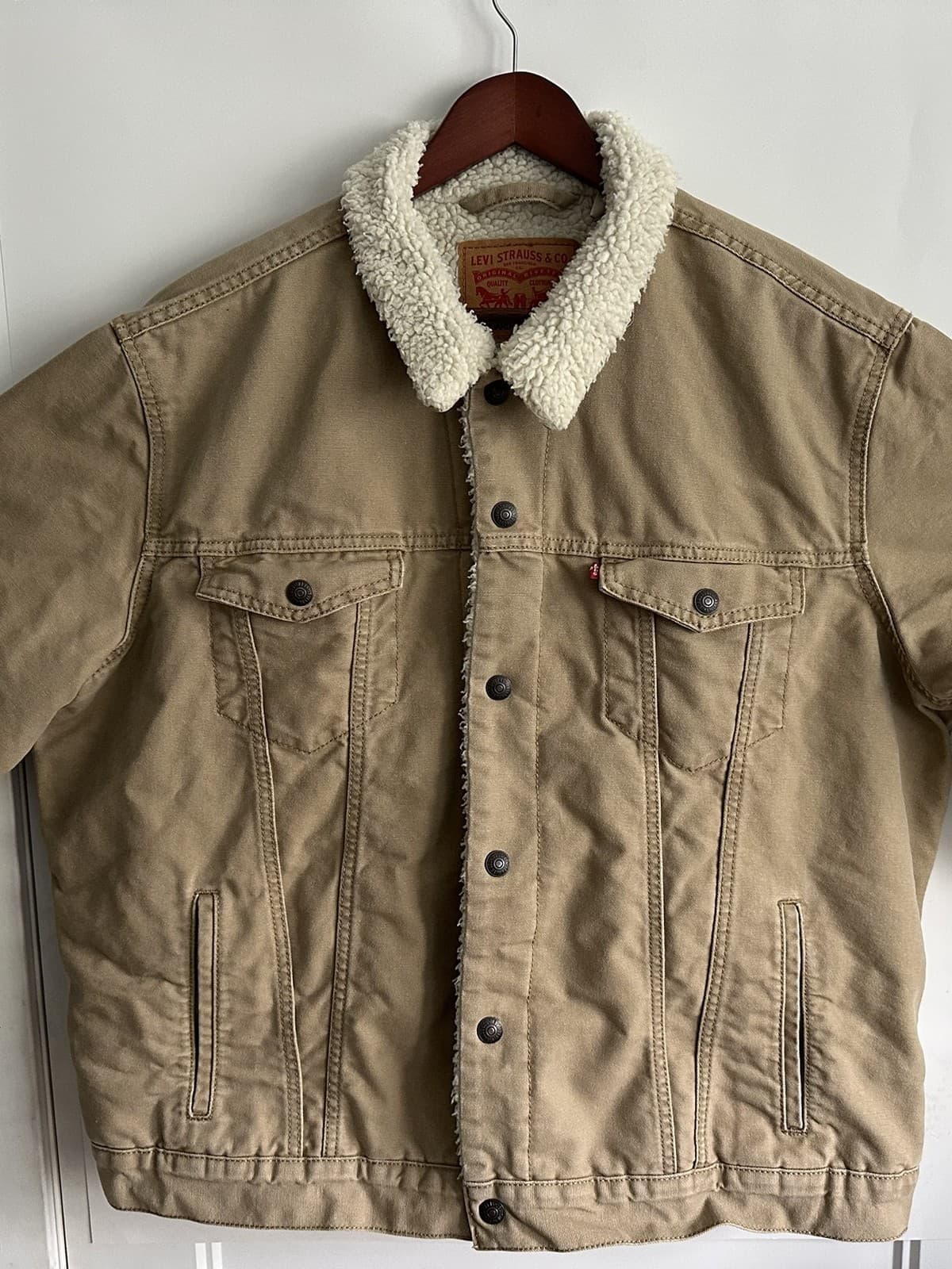 Veste doublée avant repassage